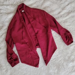 Red Light Cropped Blazer